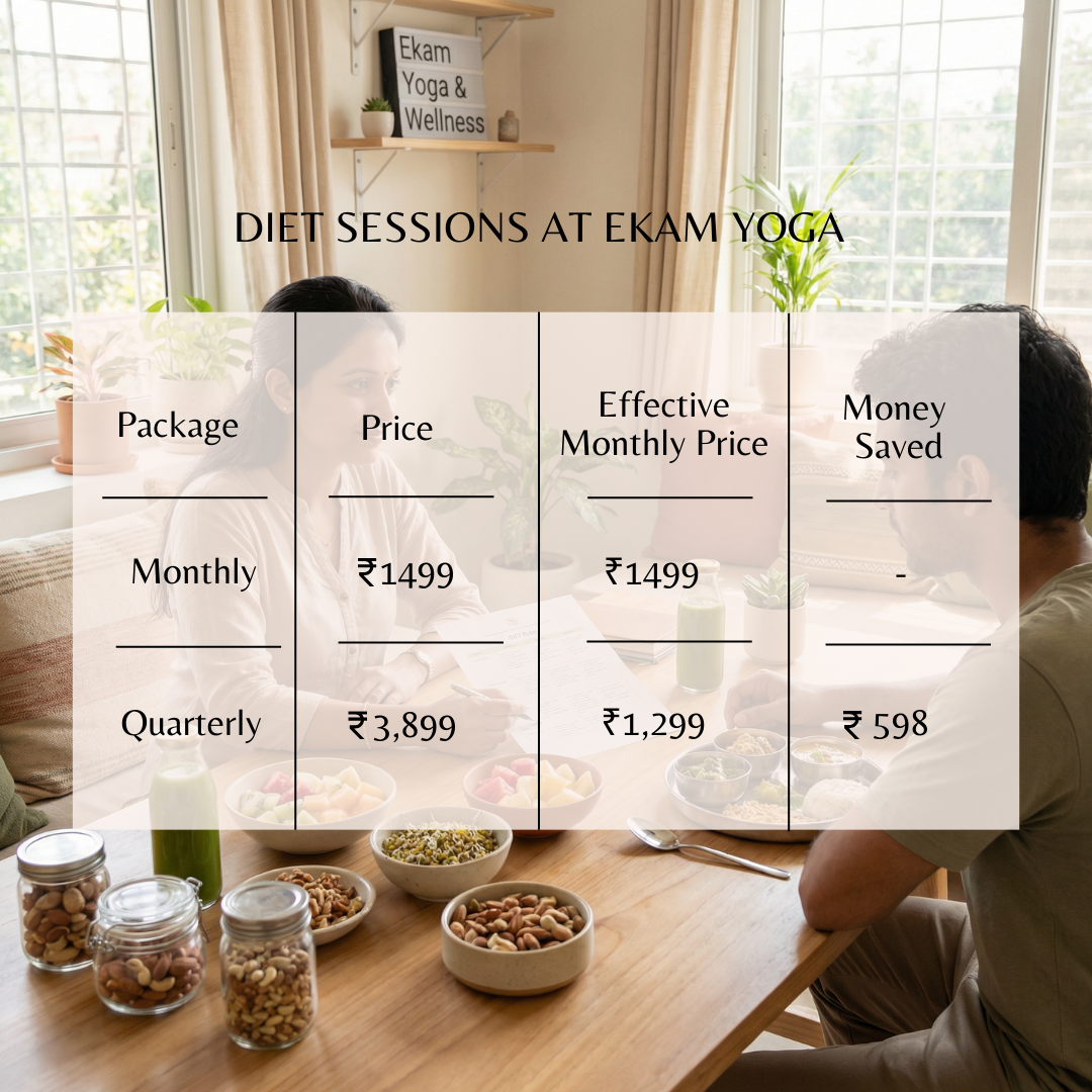 🥗 Diet Sessions at Ekam Yoga