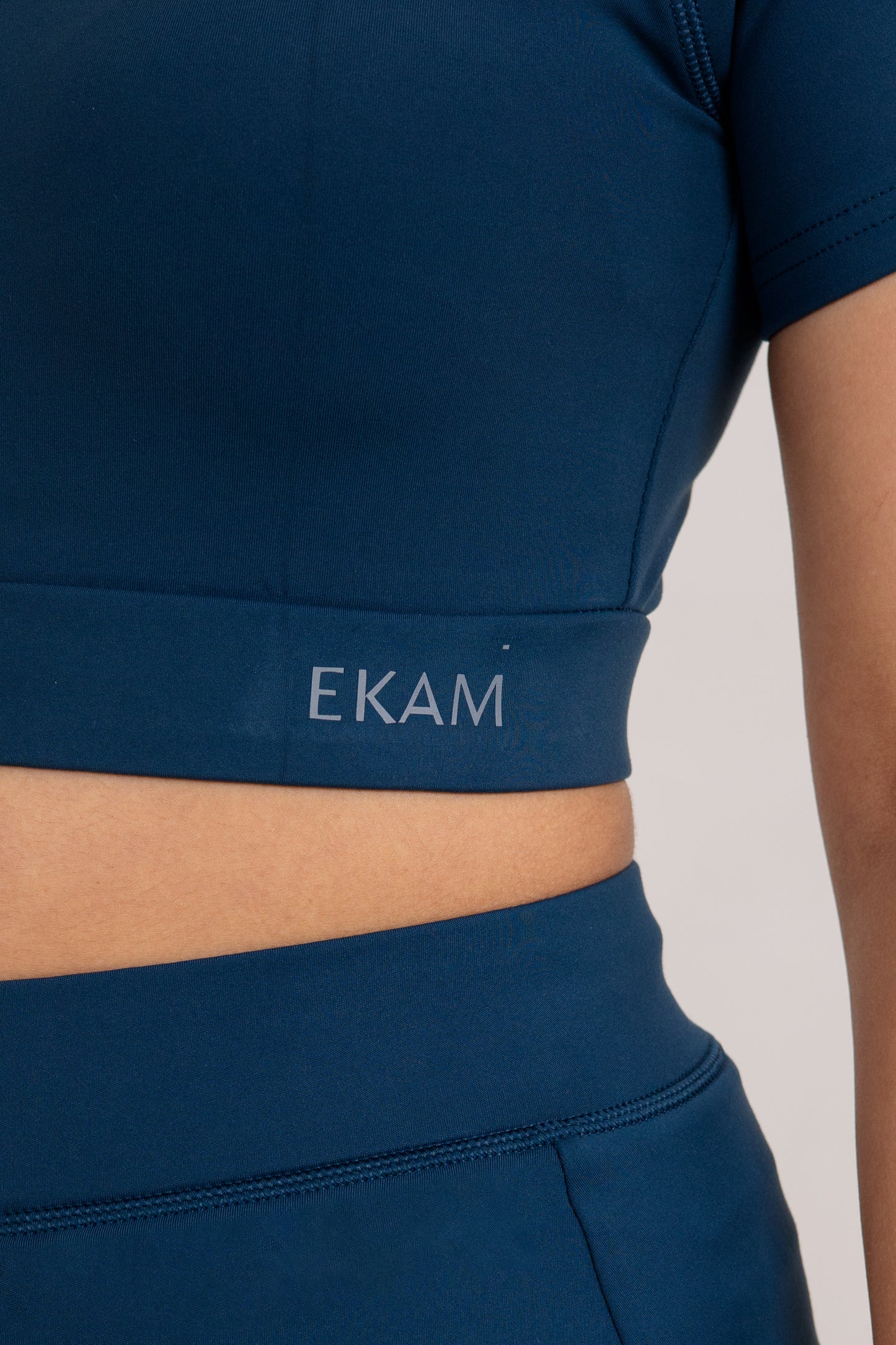 Airforce Blue Prithvi Crop Top