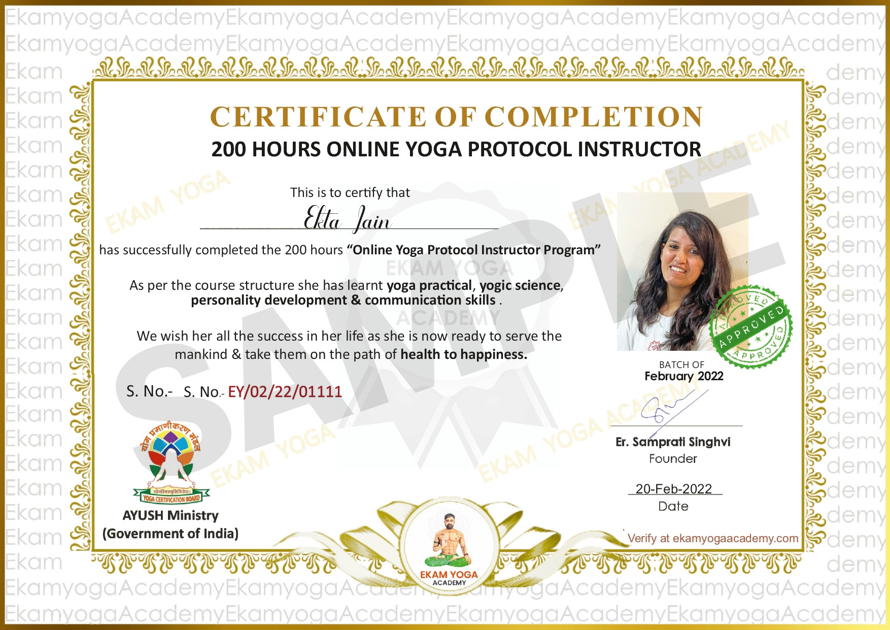 Yoga Protocol Instructor Certification