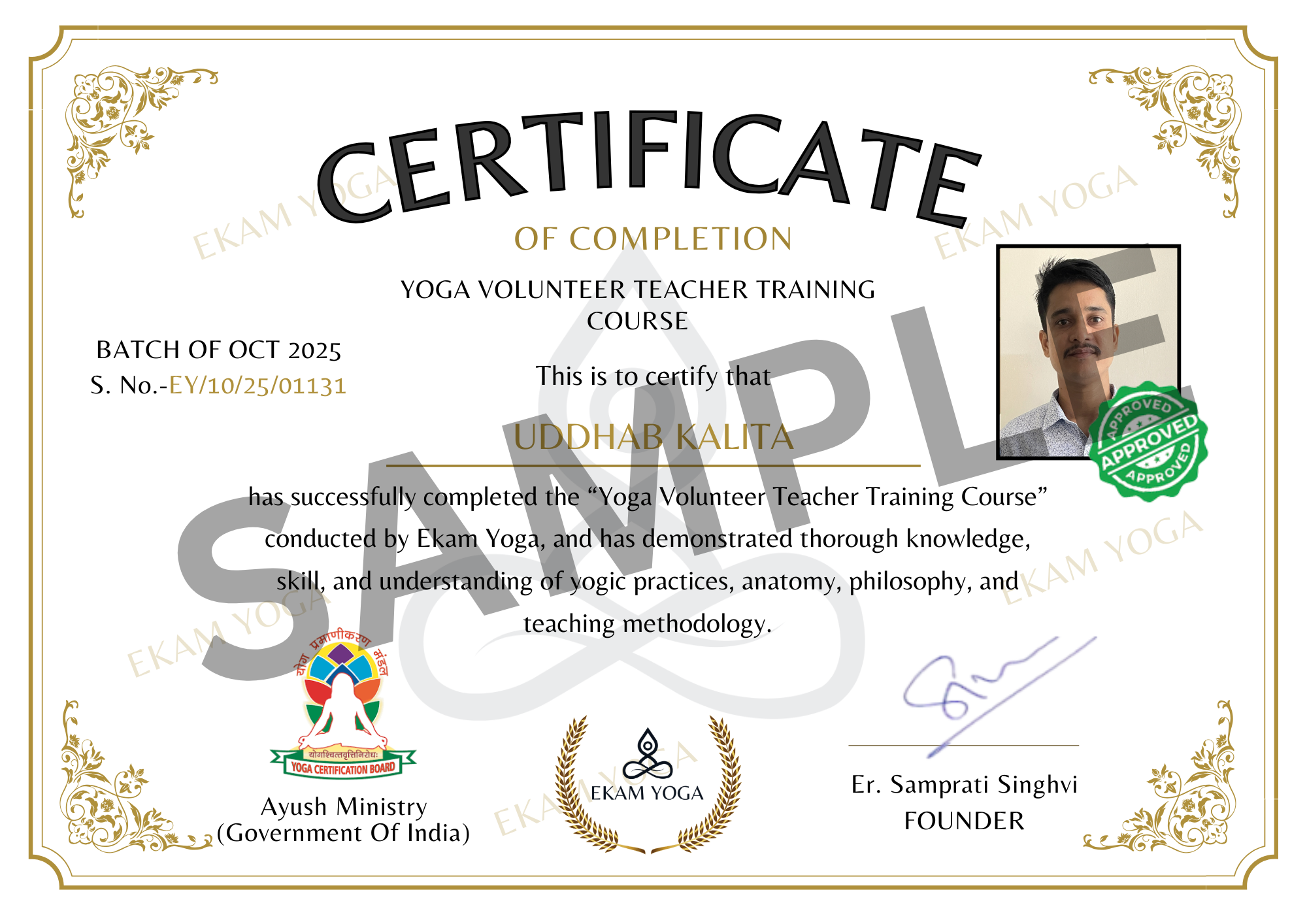 Yoga Volunteer Training Certification